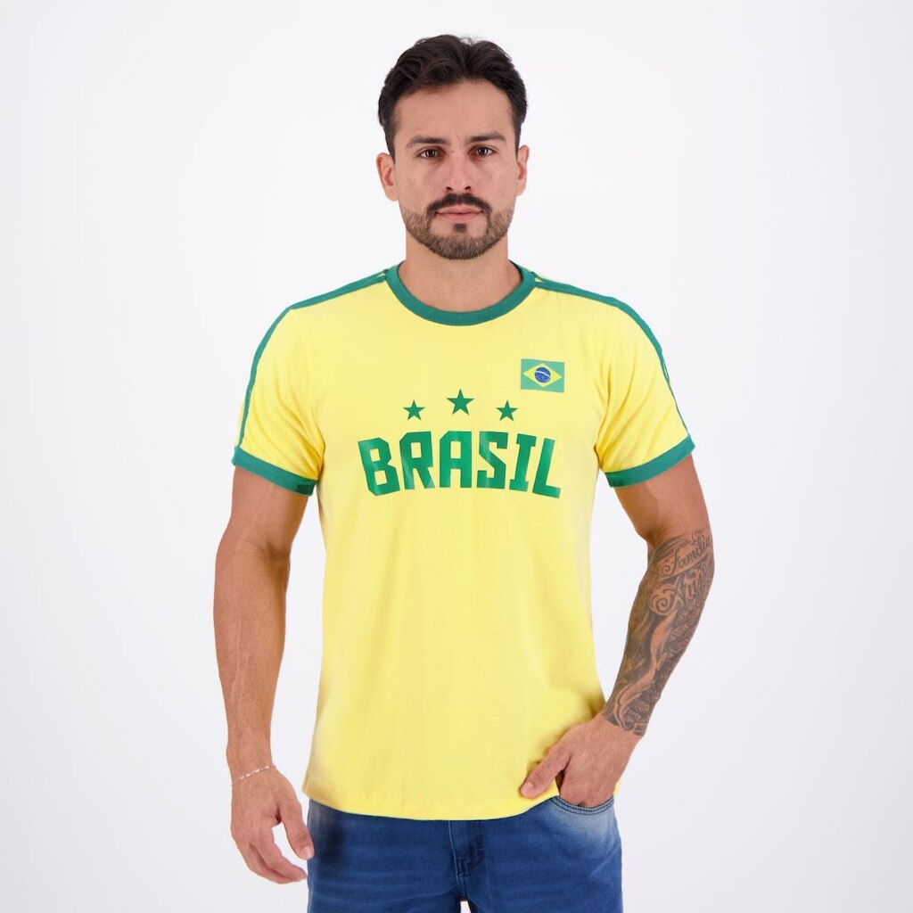 Camisa Brasil Retrô Masculina