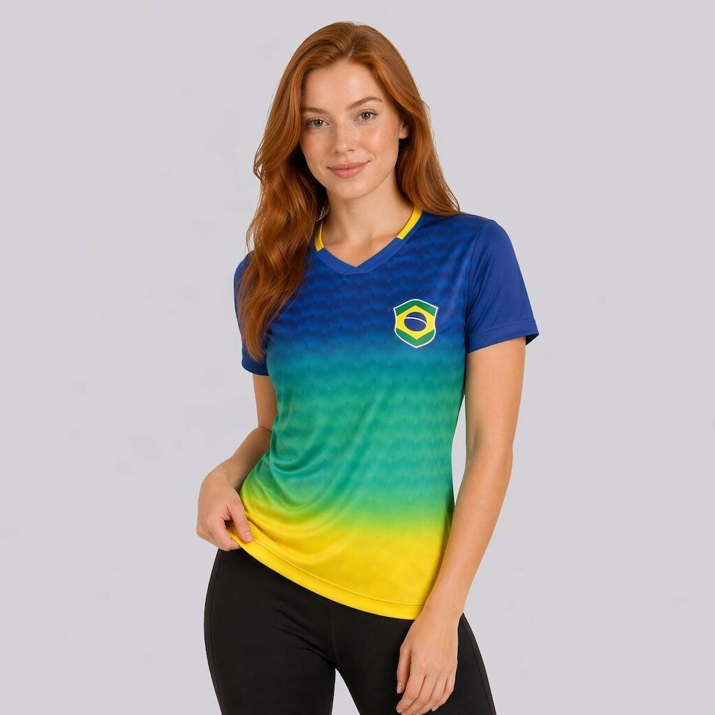 Camisa Brasil Samba Feminina