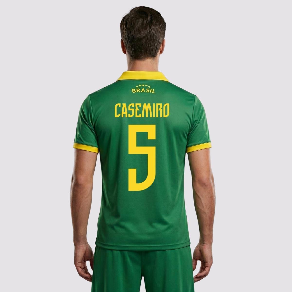 Camisa Brasil Seleção Verde 5 Casemiro