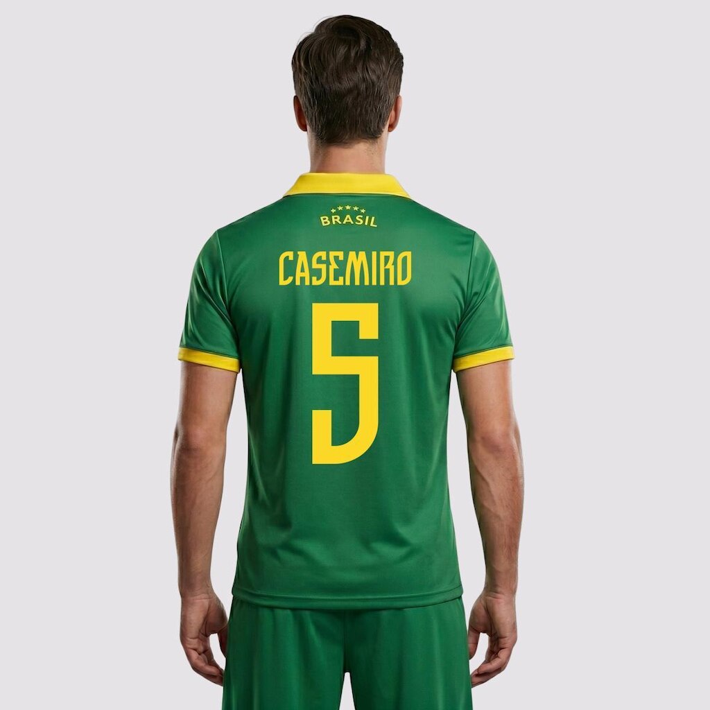 Camisa Brasil Seleção Verde 5 Casemiro
