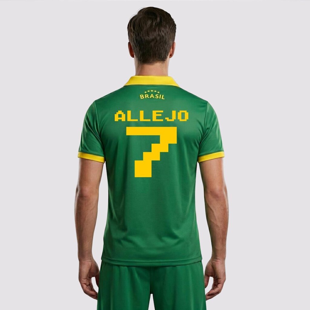 Camisa Brasil Seleção Verde 7 Allejo