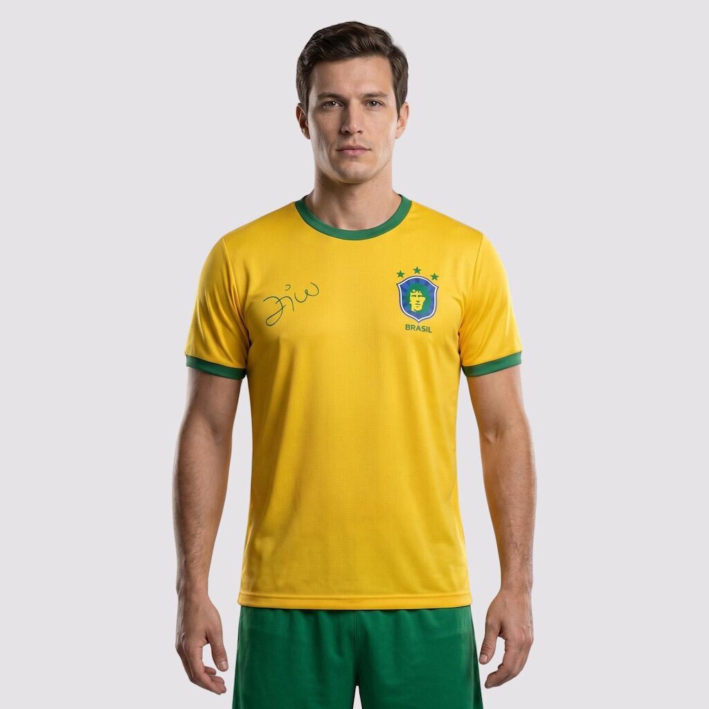 Camisa Brasil Zico Galinho