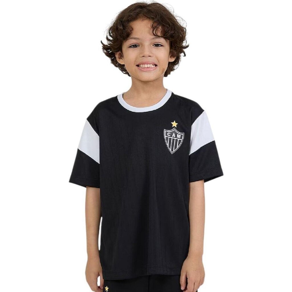 Camisa Braziline Atlético Mineiro Estremecer Infantil - Preto 6