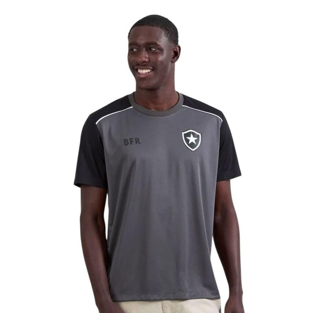 Camisa Braziline Botafogo Avenca Masculina - Cinza GG
