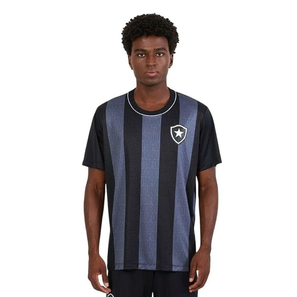 Camisa Braziline Botafogo Intenso Masculina - Preto 3G