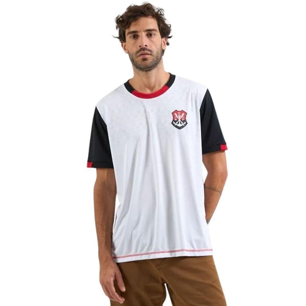 Camisa Braziline Flamengo Surtir Masculina - Branco M