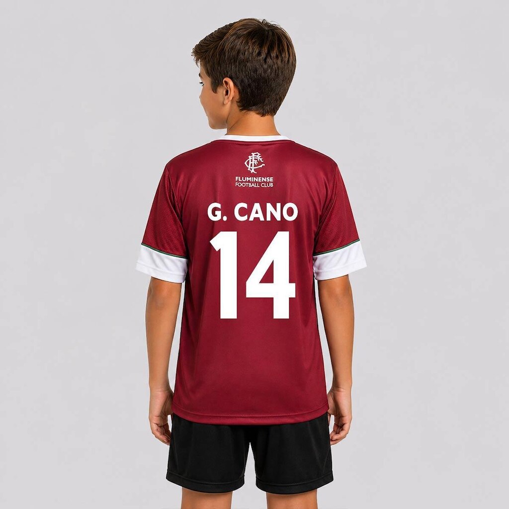 Camisa Braziline Fluminense Chiado Infantil Grená 14 Cano
