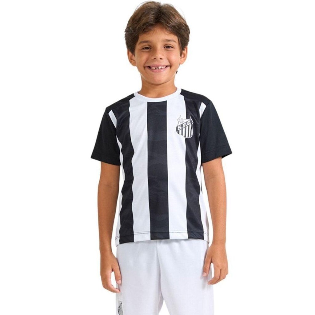 Camisa Braziline Santos Matriz Infantil - Preto 6