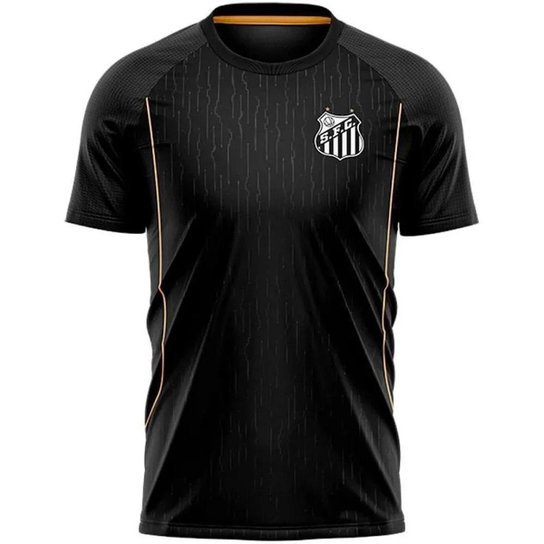 Camisa Braziline Santos Metaverse Infantil - Preto Menor preço em Camisa Braziline Santos Metaverse Infantil - Preto