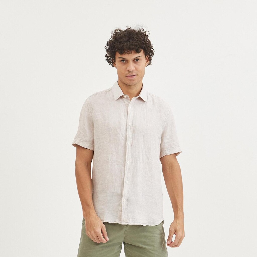 Camisa Calvin Klein MC Cannes Linen