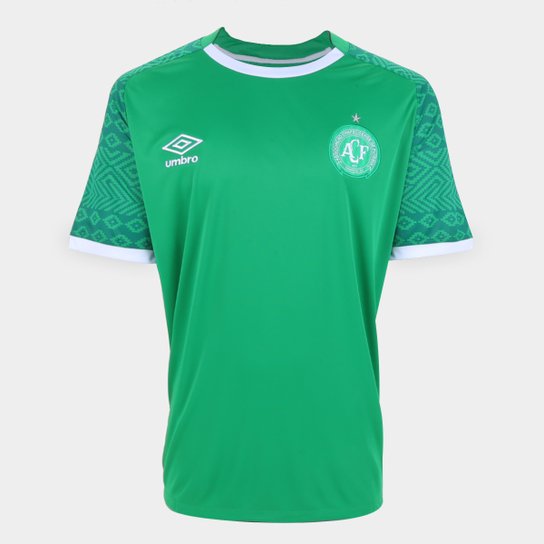 Camisa Chapecoense I 21/22 s/n° Torcedor Umbro Masculina - Verde+Branco Menor preço em Camisa Chapecoense I 21/22 s/n° Torcedor Umbro Masculina - Verde+Branco