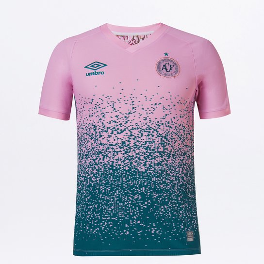 Camisa Chapecoense Outubro Rosa 21/22 s/n° Torcedor Umbro Masculina - Rosa Menor preço em Camisa Chapecoense Outubro Rosa 21/22 s/n° Torcedor Umbro Masculina - Rosa