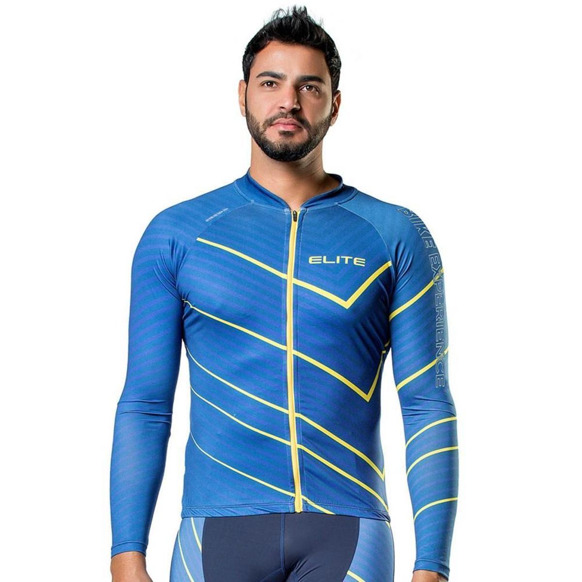 camisa ciclismo manga longa netshoes