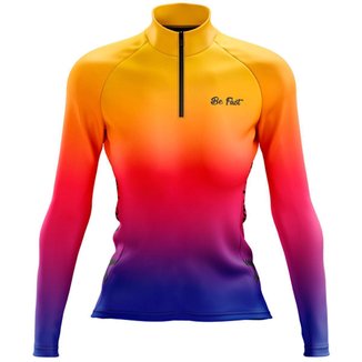 Camisa Ciclismo Feminina Manga Longa BE FAST Infinity