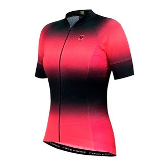 Camisa Ciclismo Feminino Rosa Bike Sport Star Free Force