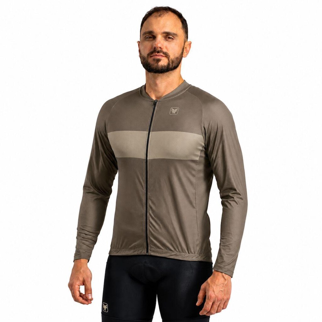 Camisa ciclismo manga longa masculina Free Force Basic