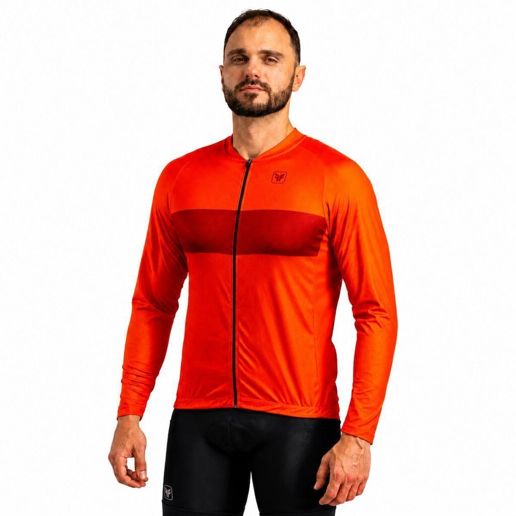 Camisa ciclismo manga longa masculina Free Force Basic