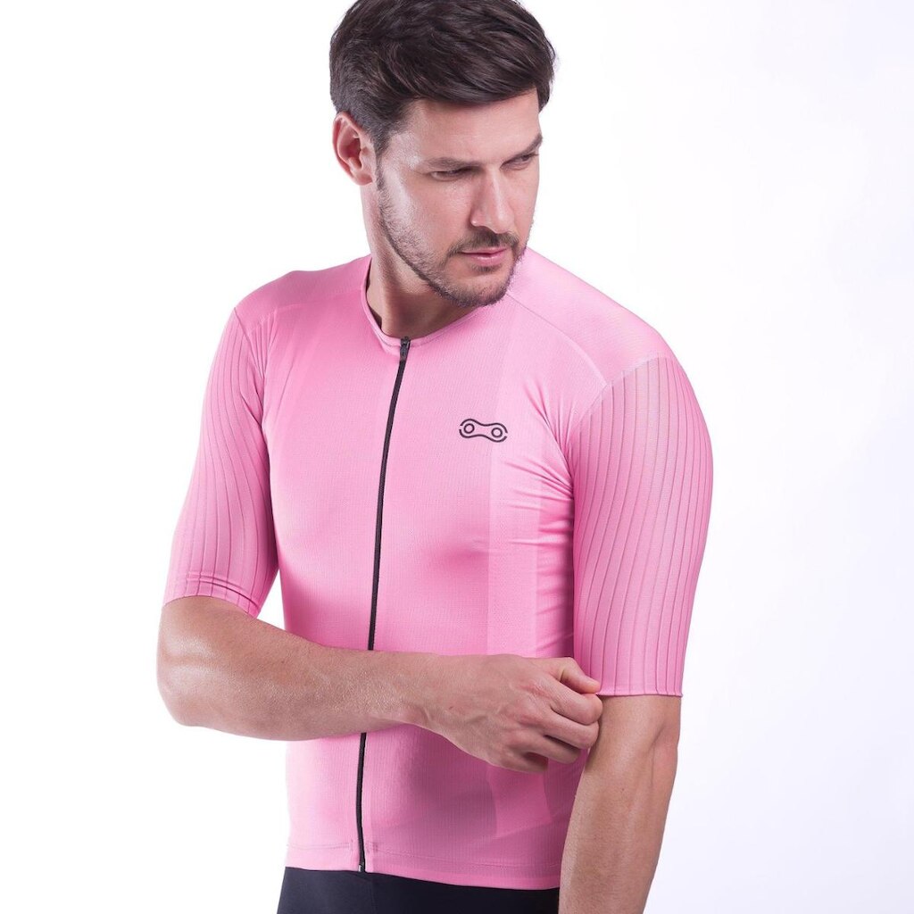 Camisa Ciclismo Marcio May Highline Rosa