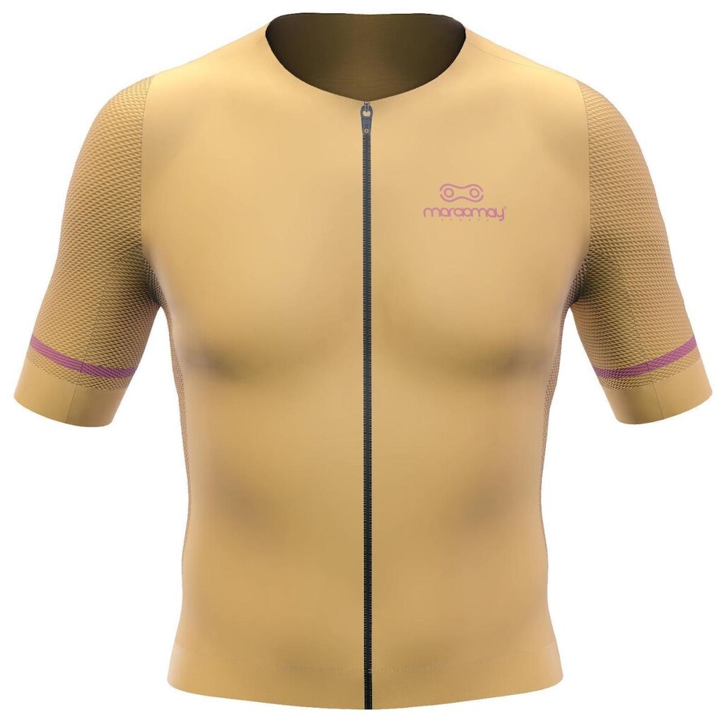 Camisa Ciclismo Márcio May Pro Peach