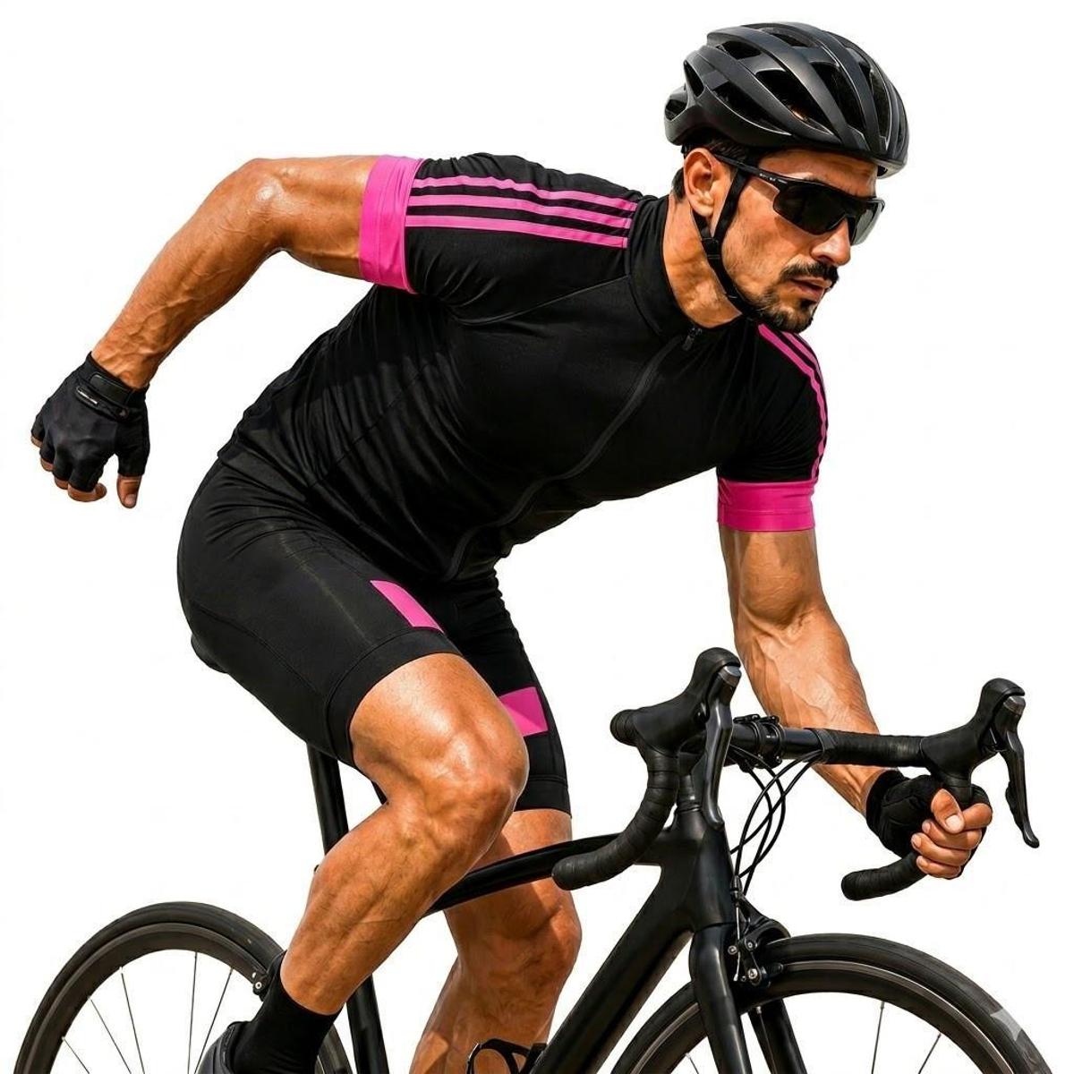 Camisa Ciclismo Masculina Bike MTB Manga Curta Zíper Bolsos