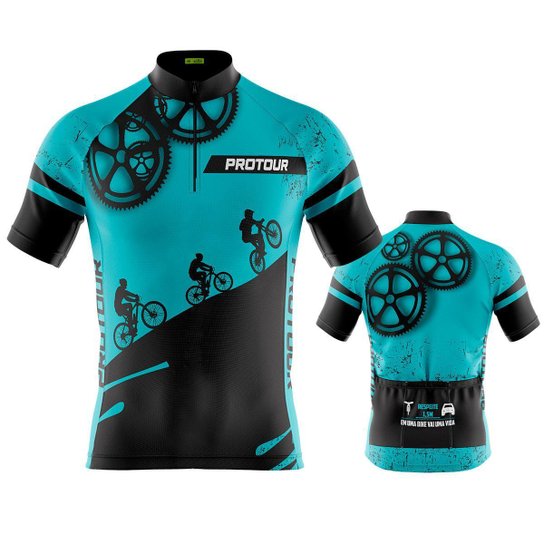 Camisa Ciclismo Masculina Mtb Pro Tour Respeite Ciclista Azul Com Bolsos Proteção Solar UV 50+ - Azul Menor preço em Camisa Ciclismo Masculina Mtb Pro Tour Respeite Ciclista Azul Com Bolsos Proteção Solar UV 50+ - Azul