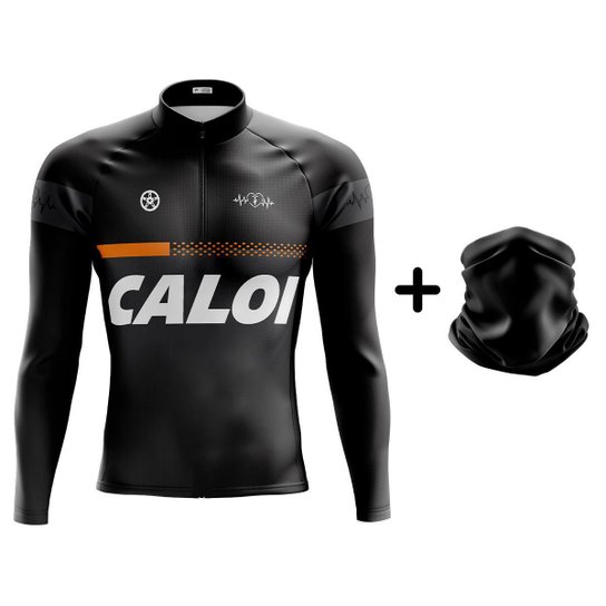 Camisa Ciclismo MTB Masculina Manga Longa Preta Proteção UV+50 - Preto Menor preço em Camisa Ciclismo MTB Masculina Manga Longa Preta Proteção UV+50 - Preto