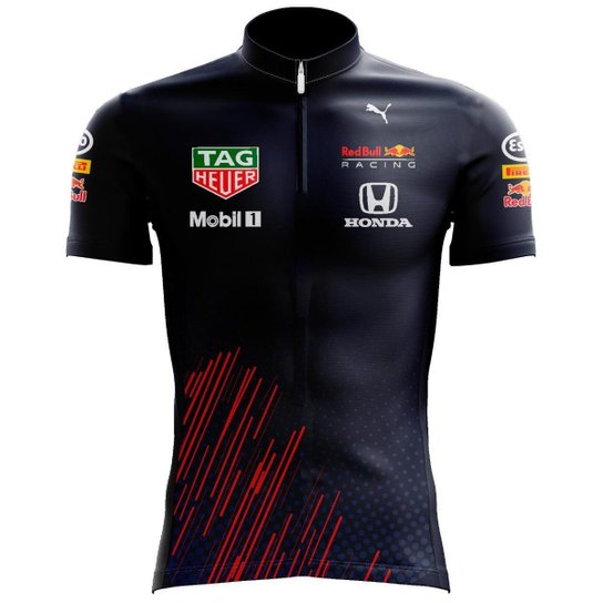 Camisa Ciclismo Red Bull F1 2022 - Azul Menor preço em Camisa Ciclismo Red Bull F1 2022 - Azul