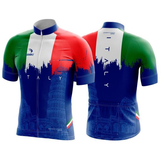 Camisa Ciclismo Sódbike Nações - Itália Azul - PP - Azul Menor preço em Camisa Ciclismo Sódbike Nações - Itália Azul - PP - Azul