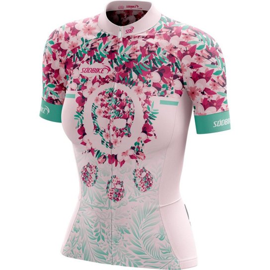 Camisa Ciclismo Sódbike Ziper Full Feminina - Rosa Menor preço em Camisa Ciclismo Sódbike Ziper Full Feminina - Rosa