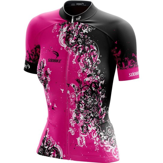 Camisa Ciclismo Sódbike Ziper Full Feminina - Pink Menor preço em Camisa Ciclismo Sódbike Ziper Full Feminina - Pink