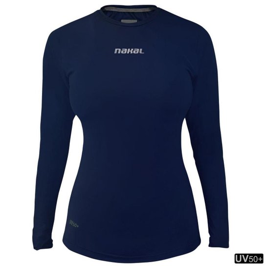 Camisa Compressão Nakal Volley Pro Longare Feminina - Marinho - Azul Escuro Menor preço em Camisa Compressão Nakal Volley Pro Longare Feminina - Marinho - Azul Escuro