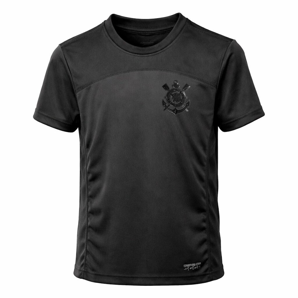 Camisa Corinthians All Black Símbolo - Infantil