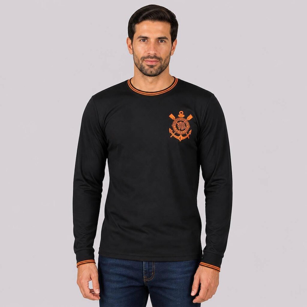 Camisa Corinthians Dry Manga Longa