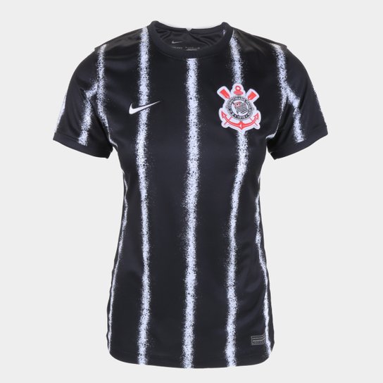Camisa Corinthians II 21/22 s/n° Torcedor Nike Feminina - Preto+Branco é ruim? Camisa Corinthians II 21/22 s/n° Torcedor Nike Feminina - Preto+Branco é boa?