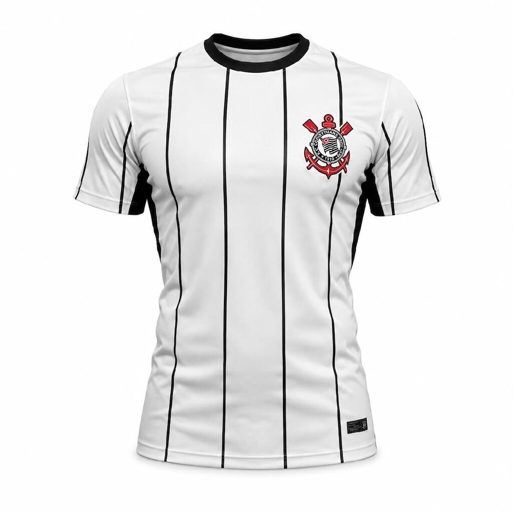 Camisa Corinthians Listrada Alvinegro - Masculino