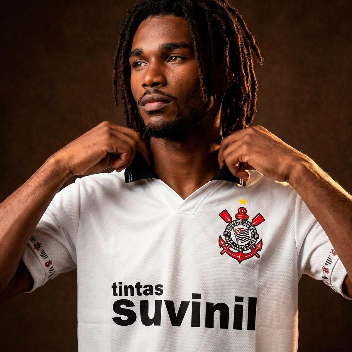 Camisa Corinthians Suvinil 1995 Branca
