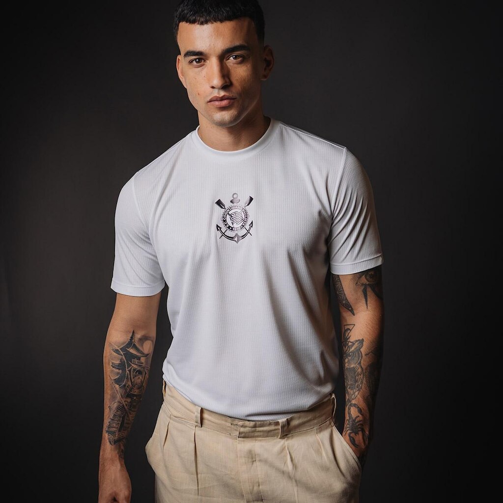 Camisa Corinthians Urban Branca Masculina