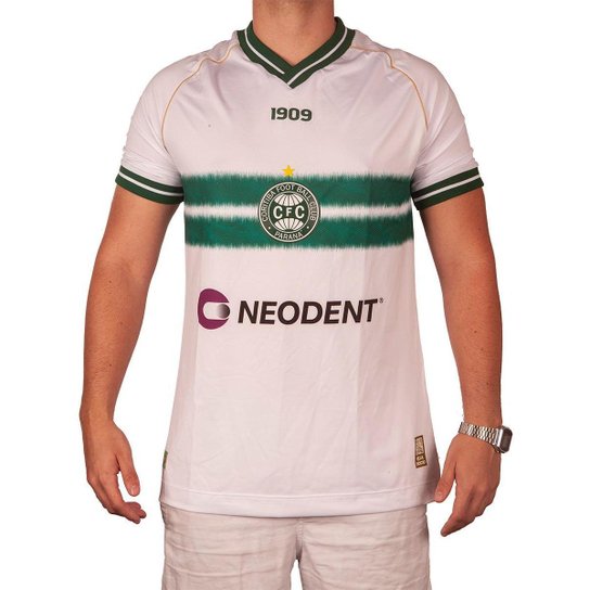 Camisa Coritiba Oficial Jogo 1 Patrocinio 1909 Original 2023 - Branco Menor preço em Camisa Coritiba Oficial Jogo 1 Patrocinio 1909 Original 2023 - Branco