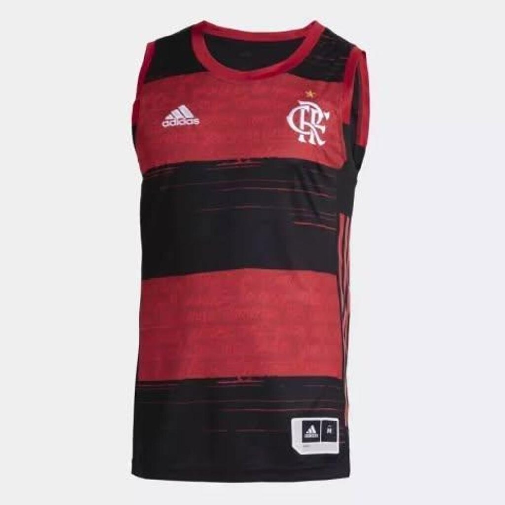 Camisa CR Flamengo 1 - Preto adidas GN8352