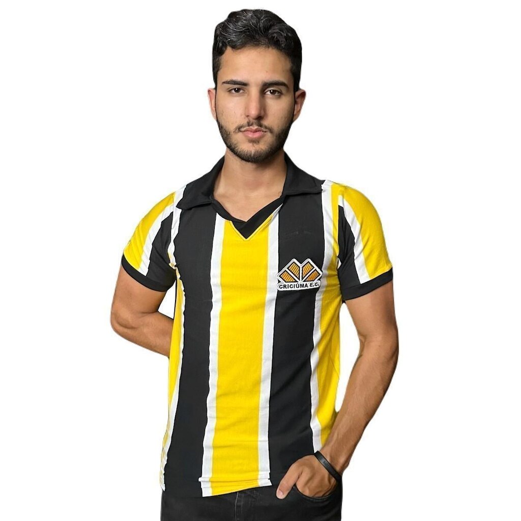 Camisa Criciúma Uniforme 3 Retrô 1988 - Masculino
