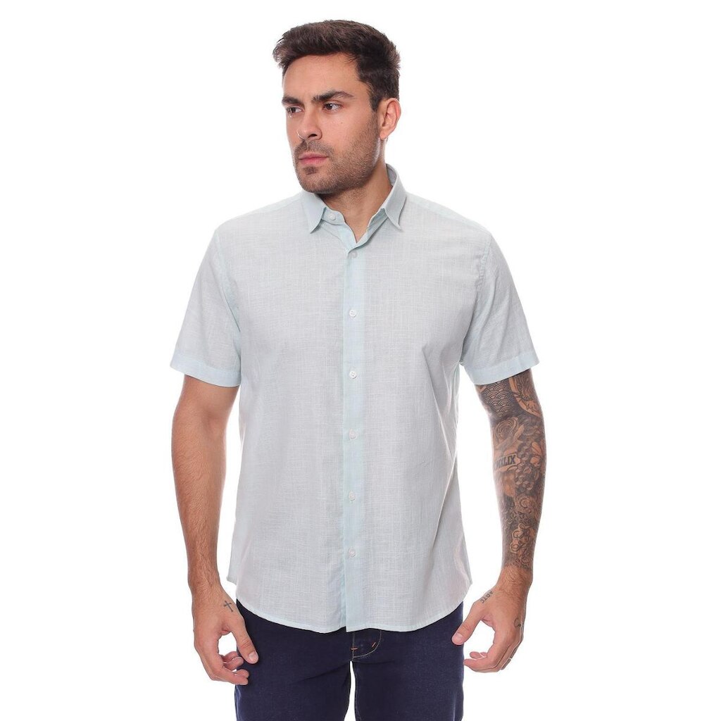 Camisa Crocker Trabalhada Manga Curta Masculina