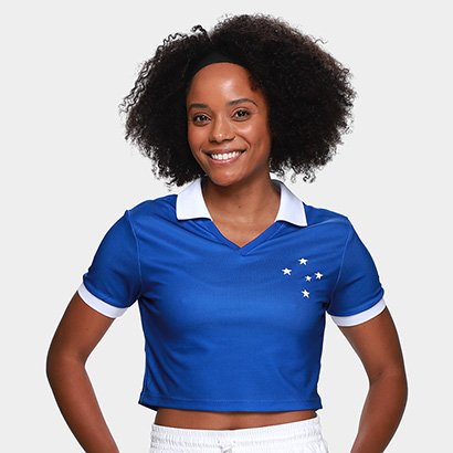 Camisa Cropped Cruzeiro Retrô 2025 Feminina - Feminino