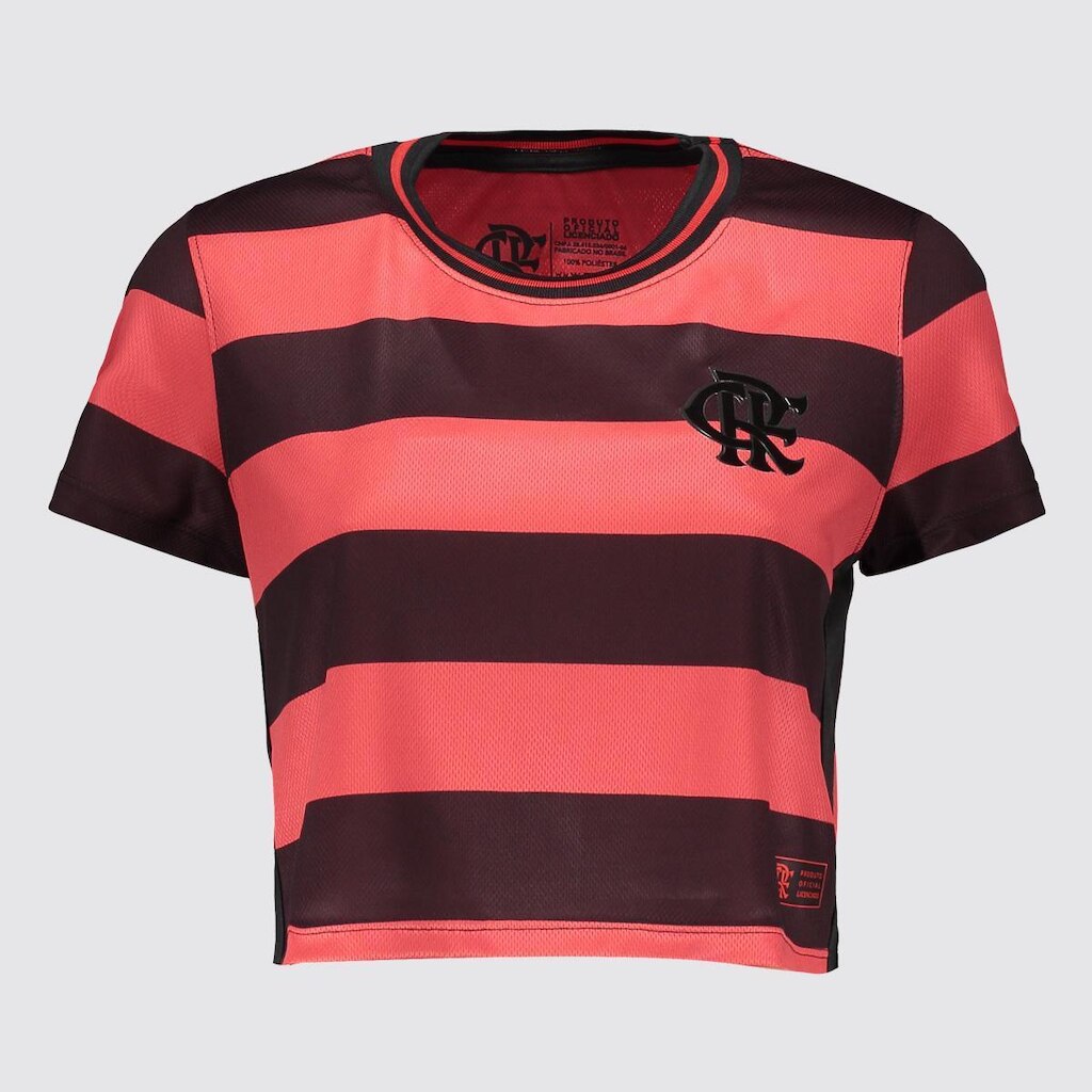 Camisa Cropped Flamengo Feminina Listrada