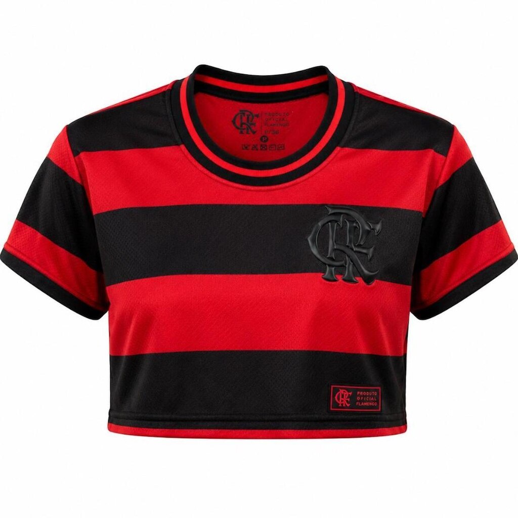 Camisa Cropped Flamengo Feminina