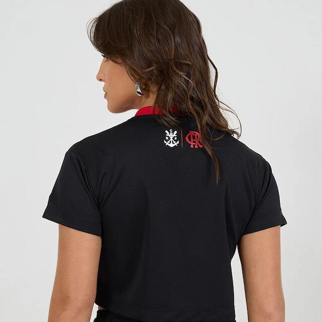 Camisa Cropped Flamengo Movimentar Feminina