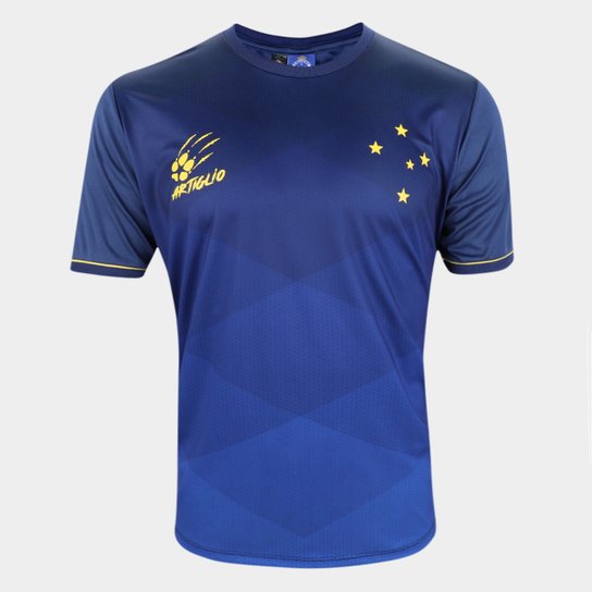 Camisa Cruzeiro Braziline Ticuna Masculina - Marinho Menor preço em Camisa Cruzeiro Braziline Ticuna Masculina - Marinho