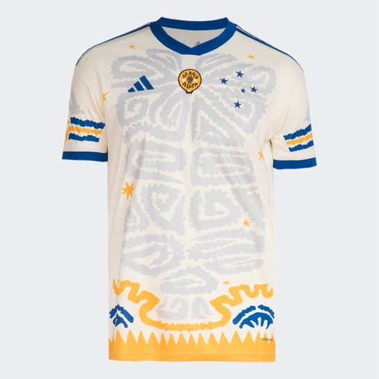 Camisa Cruzeiro Consciência Negra 23/24 s/n° Adidas Masculina - Branco+Azul é ruim? Camisa Cruzeiro Consciência Negra 23/24 s/n° Adidas Masculina - Branco+Azul é boa?