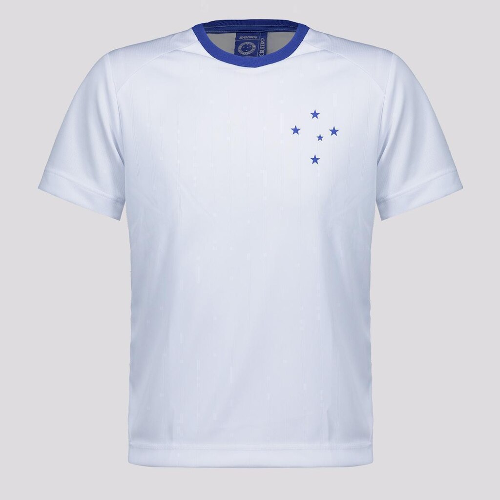 Camisa Cruzeiro Entrelaçado Infantil Branca