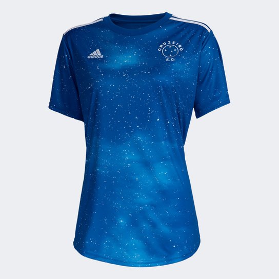 Camisa Cruzeiro I 22/23 s/n° Torcedor Adidas Feminina - Azul Menor preço em Camisa Cruzeiro I 22/23 s/n° Torcedor Adidas Feminina - Azul