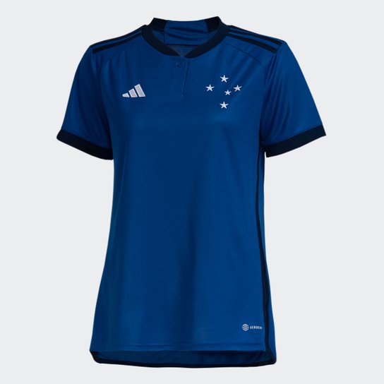 Camisa Cruzeiro I 23/24 s/n° Torcedor Adidas Feminina - Azul Menor preço em Camisa Cruzeiro I 23/24 s/n° Torcedor Adidas Feminina - Azul
